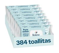 Lot de 384 lingettes pour bébé (8 packs de 48 unités), 99% d'eau purifiée, 4 ingrédients seulement, sans parfum, peau sensible, no