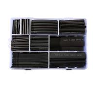 Lot de 385 gaines thermorétractables imperméables Plusieurs tailles Tube thermorétractable Assortiment de tubes thermiques fiables