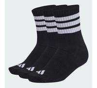 LOT DE 3PAIRES DE CHAUSSETTES AMORTIES SPORTSWEAR MI-MONTANTES À MOTIF 3BANDES Black / White / White 49-51
