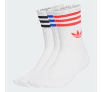 Lot de 3paires de chaussettes mi-mollet à 3bandes White / Lucid Red / Lucid Blue 40-42