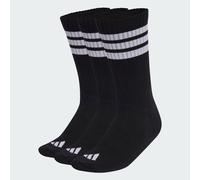 Adidas Chaussettes Mixte 3STRIPES CUSHIONED SPORTSWEAR Crew - Lot 3 paires, noir/blanc/blanc, 42-45