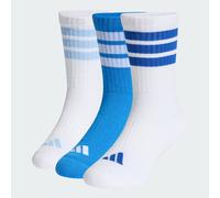 Lot de 3paires de chaussettes mi-mollet rembourrées 3bandes Enfants Ray Blue / White / Glow Blue 31-33