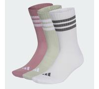 adidas Mixte 3Stripes Cushioned Sportswear Crew Socks 3 Pair Pack Socks, magic mauve/white/halo green/grey four, M