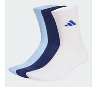 LOT DE 3PAIRES DE CHAUSSETTES MI-MOLLET SPORTWEAR MATELASSÉES Dark Blue / White / Glow Blue 34-36