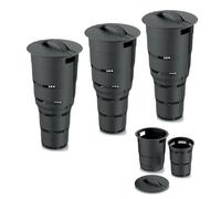 Lot de 3x composteurs de jardin souterrains modulables 11L