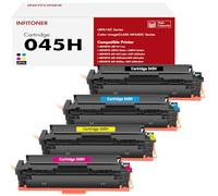 Lot de 4 045H CRG-045H Multipack Compatibles Cartouches pour Canon CRG-045 045 ImageCLASS MF-633cdw MF-635cx MF-634cdw LBP612cdw LBP613cdw MF-631cdw MF-632cdw (Noir Cyan Jaune Magenta)