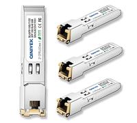 [Lot de 4]1,25/2,5/5/10G SFP+ to RJ45 Transceiver, Module cuivre Ethernet 10Gbase-T, Cat 6a/7, jusqu'à 30 m, pour Cisco SFP-10G-T-S, MikroTik S+RJ10, Ubiquiti , Netgear AXM765, TP-Link, Fortinet
