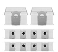 Lot de 4/10 sacs à poussière compatibles avec les aspirateurs Deebot T80 et OMNI Robot offrant une rétention fiable de la poussière et une utilisation durable (lot de 10)