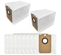 Lot de 4/10 sacs poubelle compatibles avec Tesla, RoboStar iQ400 Plus et Midea S5 Plus, filtration à 4 couches pour une collecte efficace de la poussière