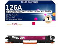(Lot de 4) 126A CE310A CE311A CE312A CE313A Cartouches de Toner Haute Capacité pour HP Color LaserJet CP1025 CP1025nw MFP M175a M175nw M275NW Imprimantes, Impression en Grand Volume,Magenta-1 Pack