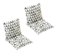 Lot de 4/2/1 Coussins de Chaise à Dossier Bas, Coussin de Chaise Confortable Jardin Coussin de Siège pour Salle À Manger de Bureau Coussin Exterieur Interieur Jardin(Style10,40x40cm(2PC))