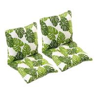 Lot de 4/2/1 Coussins de Chaise à Dossier Bas, Coussin de Chaise Confortable Jardin Coussin de Siège pour Salle À Manger de Bureau Coussin Exterieur Interieur Jardin(Style20,40x40cm(2PC))