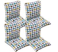Lot de 4/2/1 Coussins de Chaise à Dossier Bas, Coussin de Chaise Confortable Jardin Coussin de Siège pour Salle À Manger de Bureau Coussin Exterieur Interieur Jardin(Style1,40x40cm(2PC))