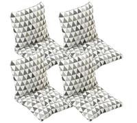 Lot de 4/2/1 Coussins de Chaise à Dossier Bas, Coussin de Chaise Confortable Jardin Coussin de Siège pour Salle À Manger de Bureau Coussin Exterieur Interieur Jardin(Style10,45x45cm(2PC))