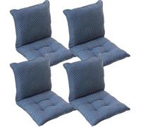 Lot de 4/2/1 Coussins de Chaise à Dossier Bas, Coussin de Chaise Confortable Jardin Coussin de Siège pour Salle À Manger de Bureau Coussin Exterieur Interieur Jardin(Style2,45x45cm(2PC))