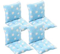 Lot de 4/2/1 Coussins de Chaise à Dossier Bas, Coussin de Chaise Confortable Jardin Coussin de Siège pour Salle À Manger de Bureau Coussin Exterieur Interieur Jardin(Style15,45x45cm(2PC))