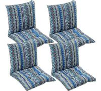 Lot de 4/2/1 Coussins de Chaise à Dossier Bas, Coussin de Chaise Confortable Jardin Coussin de Siège pour Salle À Manger de Bureau Coussin Exterieur Interieur Jardin(Style8,45x45cm(2PC))