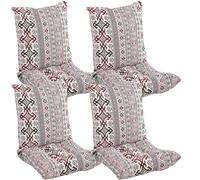 Lot de 4/2/1 Coussins de Chaise à Dossier Bas, Coussin de Chaise Confortable Jardin Coussin de Siège pour Salle À Manger de Bureau Coussin Exterieur Interieur Jardin(Style9,40x40cm(2PC))