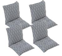 Lot de 4/2/1 Coussins de Chaise à Dossier Bas, Coussin de Chaise Confortable Jardin Coussin de Siège pour Salle À Manger de Bureau Coussin Exterieur Interieur Jardin(Style14,40x40cm(2PC))