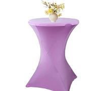 Lot de 4/2/6/1 Housse Mange Debout, Nappe Mange Debout, Ø 60-80 Cm Housse pour Table Haute, Nappe Cocktail Ronde Extensible en Spandex pour Banquet De Cocktail De Mariage,80x110cm (Color : 7#, Size