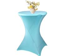 Lot de 4/2/6/1 Housse Mange Debout, Nappe Mange Debout, Ø 60-80 Cm Housse pour Table Haute, Nappe Cocktail Ronde Extensible en Spandex pour Banquet De Cocktail De Mariage,80x110cm (Color : 14#, Size