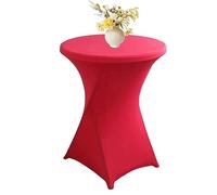 Lot de 4/2/6/1 Housse Mange Debout, Nappe Mange Debout, Ø 60-80 Cm Housse pour Table Haute, Nappe Cocktail Ronde Extensible en Spandex pour Banquet De Cocktail De Mariage,80x110cm (Color : 15#, Size