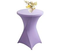 Lot de 4/2/6/1 Housse Mange Debout, Nappe Mange Debout, Ø 60-80 Cm Housse pour Table Haute, Nappe Cocktail Ronde Extensible en Spandex pour Banquet De Cocktail De Mariage,80x110cm (Color : 10#, Size