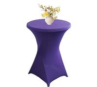 Lot de 4/2/6/1 Housse Mange Debout, Nappe Mange Debout, Ø 60-80 Cm Housse pour Table Haute, Nappe Cocktail Ronde Extensible en Spandex pour Banquet De Cocktail De Mariage,80x110cm (Color : 12#, Size