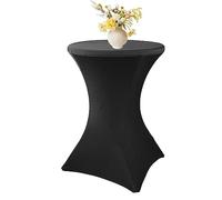 Lot de 4/2/6/1 Housse Mange Debout, Nappe Mange Debout, Ø 60-80 Cm Housse pour Table Haute, Nappe Cocktail Ronde Extensible en Spandex pour Banquet De Cocktail De Mariage,80x110cm (Color : 9#, Size