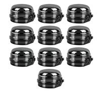 Lot de 4/5/6/10 housses de bouton de cuisinière à gaz, matériau PC transparent résistant à la chaleur, installation à clipser, sans outils, résistant à la poussière, à l'huile, facile à nettoyer, pour