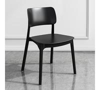 Lot de 4/5/6 chaises de salle à manger empilables modernes en plastique pour intérieur/extérieur, chaises d'appoint élégantes sans accoudoirs pour cuisine, salon et restaurant (38,1 x 43,2 x 78,7 cm
