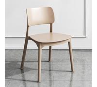 Lot de 4/5/6 chaises de salle à manger empilables modernes en plastique sans accoudoirs pour intérieur/extérieur, idéales pour le salon et le restaurant (38,1 x 43,2 x 78,7 cm) - Kaki