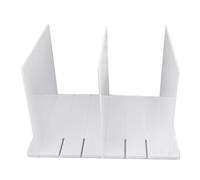 Lot de 4, 5 ou 6 pièces, support de séparation d'étagère, assemblage facile, séparateur de placard en plastique moderne pour sac à main, livres, vaisselle, matériau ABS robuste (3 planches de