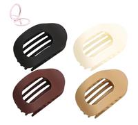 Lot de 4/6/8 pinces à cheveux plates pour femme, antidérapantes, plates et sûres, pour cheveux épais et fins (4A)