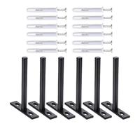 Lot de 4/6/8 supports d'étagère de table pliables invisibles pour projets d'amélioration de la maison