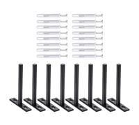 Lot de 4/6/8 supports d'étagère dissimulés en acier - Supports muraux dissimulés pour créer un espace de rangement - Support facile à installer