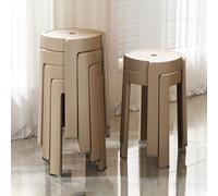 Lot de 4/6/8 tabourets de salle à manger hauts, empilables en plastique, modernes avec coussinet antidérapant, design peu encombrant pour salle à manger, salon, étude, appartement