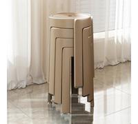 Lot de 4/6/8 tabourets hauts empilables en plastique antidérapants pour petits espaces, idéal pour salle à manger, salon, étude, appartement