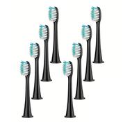 Lot de 4/8/12/16/20 têtes brosse à dents électriques rechange, compatibles avec les brosses Philips séries HX3/6/9 Bl551(Black 8pc)
