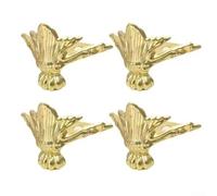 Lot de 4/8/12/16 protections d'angle et pieds en alliage de zinc doré antique, 3 x 3 x 3 cm, compatible