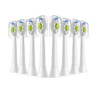 Lot de 4/8/12/16 têtes de brosse à dents de rechange, compatibles avec les têtes de brosse à dents électriques Philips 4100, 6500, 6100, 7500, 5300 et 1100.(8pcs White)