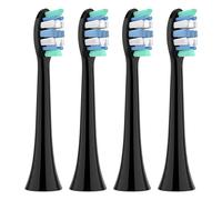 Lot de 4/8/12/20 têtes de brosse de rechange compatibles avec les brosses à dents électriques Philips Sonicare 1100/2100/4100(Black-4 Pcs)