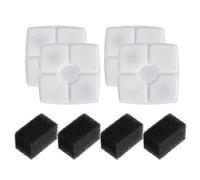 Lot de 4, 8, 12 filtres de rechange pour fontaine à eau pour chat, en PET