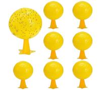 Lot de 4/8 Pièges Fruit Fly Trap, Boule Collante Mouche, Cuisine Boule Anti Mouche, Intérieur Anti Moucheron pour Mouche Des Fruits, Syrphe, Moucheron(8pcs)