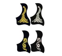 Lot de 4 / 8 plaques adhésives en PVC pour guitare acoustique - Accessoires anti-protection pour guitare folk - Pour jouer confortablement