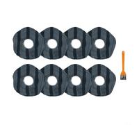 Lot de 4/8 serpillères pour aspirateurs Eufy X10 Pro, Omni X9 Pro - Ensemble de nettoyage rotatif conçu pour un nettoyage efficace sur différents types de sols (A)