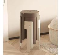 Lot de 4/8 tabourets empilables en plastique portables de 45,7 cm - Tabourets gigognes polyvalents pour salle de classe, bureau et petits espaces, design peu encombrant