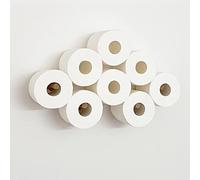 Lot de 4 à 13 Rouleaux de Papier Toilette en Forme de Nuage - Décoration Artistique en Bois pour Toilettes, Cuisine, Salle de Bain, Bar, Restaurant - Décoration d'intérieur (Grands Rouleaux)