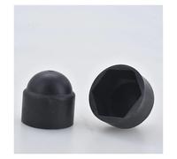 Lot de 4 à 50 écrous de protection M4-M24 en polyéthylène noir et blanc, for décoration extérieure de roue de voiture(Black,M8x13x15 (50Pcs))