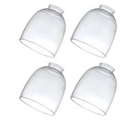 Lot de 4 abat-jours de rechange en verre transparent pour ventilateur de plafond pour luminaires, lustres suspendus de vanité, raccord de 5,3 cm, diamètre de 12,1 cm